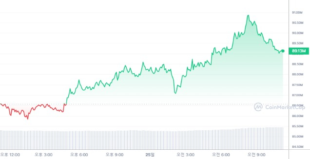  [오후 시세브리핑] 상위권 알트코인 상승세...비트코인 6만6497달러 선