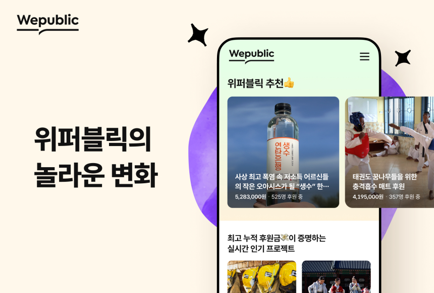  위메이드, 커뮤니티 플랫폼 ‘위퍼블릭’ 피처드 후원 프로젝트 공개 및 업데이트 실시