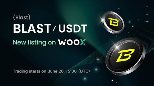  WOO X, 현물 시장에 $BLAST 상장