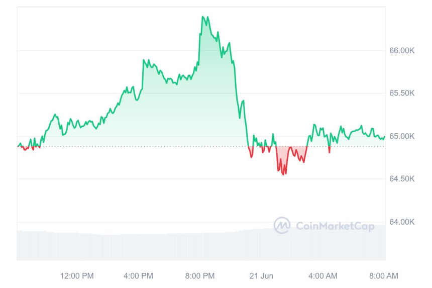 [시세브리핑] 동력 잃은 암호화폐 시장...비트코인 6만4940달러선
