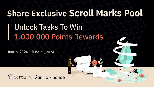  바닐라 파이낸스, 스크롤 역사상 최단 기간 내 첫 7일간 거래량 1억 달러 달성