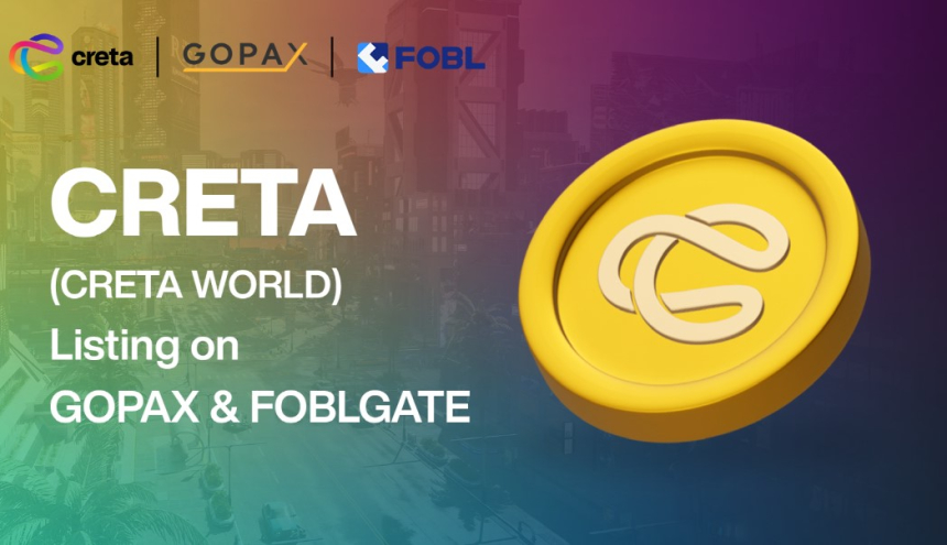  Web3 게임 플랫폼 ‘크레타’, 가상자산거래소 고팍스와 포블에 동시 상장