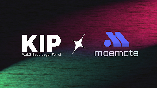  KIP 프로토콜, Moemate와 파트너십 체결을 통한 3백만 AI 사용자 웹3 온보딩