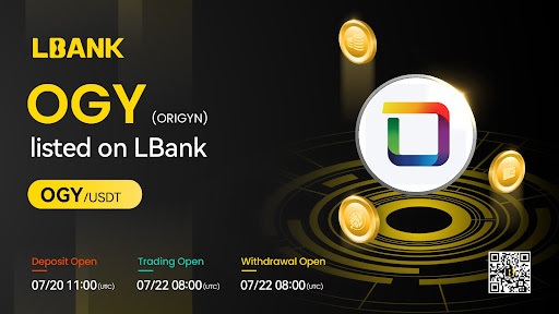  LBank 거래소, ORIGYN(OGY) 거래 지원 