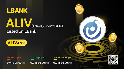  LBank 거래소, ALIV(Actively Order Your Life) 상장