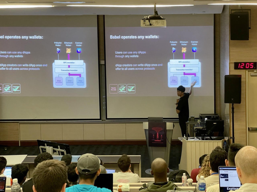  하데렉, 폴카닷 블록체인 아카데미 데모데이 우승 