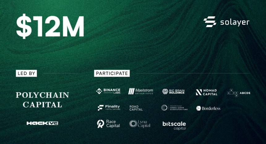  솔라나 리스테이킹 프로토콜 솔레이어, 1200만 달러 투자 유치