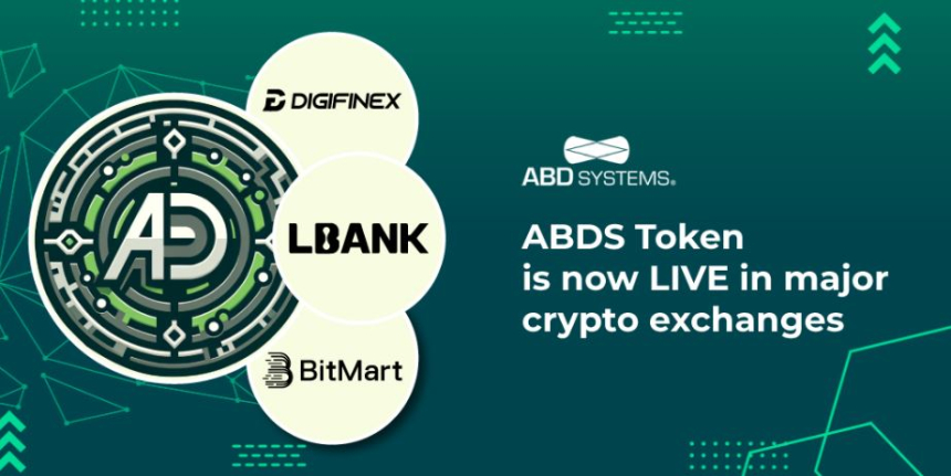  ABDS 토큰, 3개 주요 암호화폐 거래소 상장