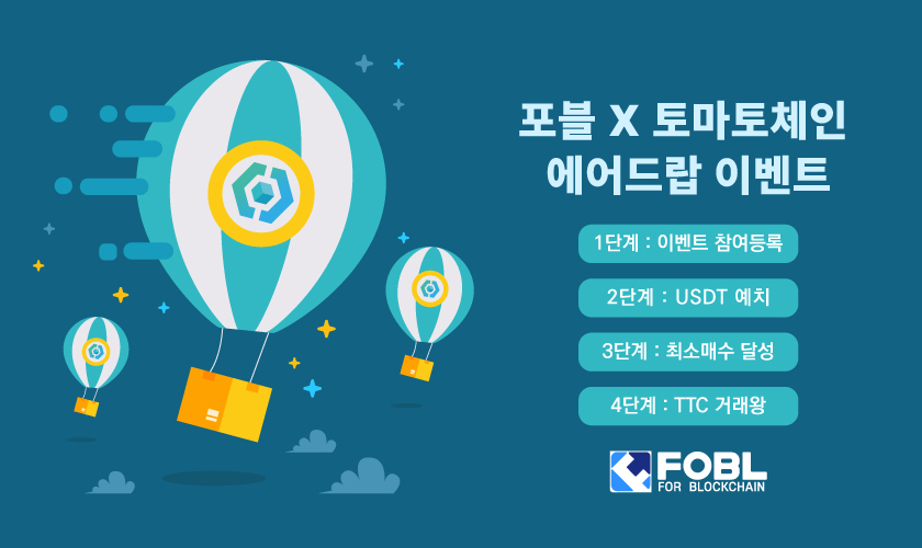  포블, 테더(USDT) 마켓 활성화 포문연다…토마토체인과 에어드랍 이벤트 진행
