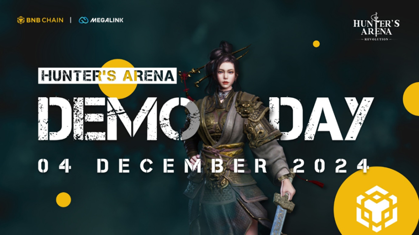  메가링크, 바이낸스와 함께 ‘헌터스 아레나’ 데모데이 진행한다.