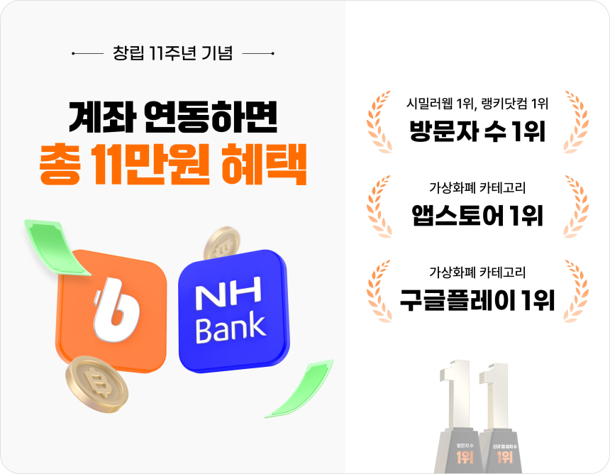  빗썸, 원화계좌 개설 및 연동 서비스 전면 개선 기념 혜택 제공