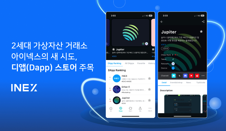  2세대 거래소 아이넥스의 차별화 전략,'Web3와 디앱'에 답이 있다