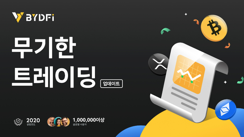  중요공지: BYDFi 무기한 계약 시스템이 업그레이드 완료 되면서 기능이 대폭 향상
