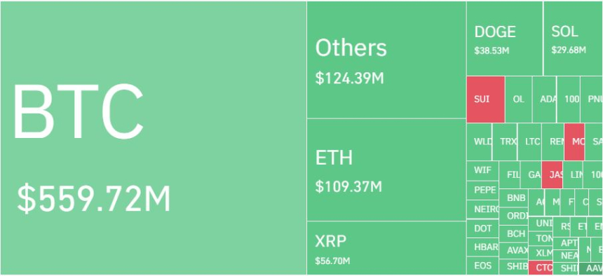 암호화폐 레버리지 시장, 하루 21만195명·1조5500억원 청산…롱 비중 74%