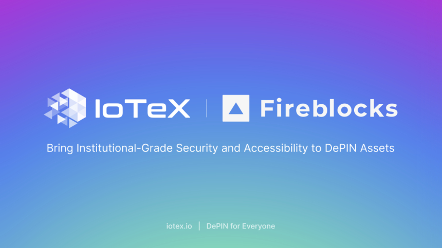 아이오텍스, 파이어블록스와 파트너십으로 DePIN 자산에 기관급 보안과 접근성 제공