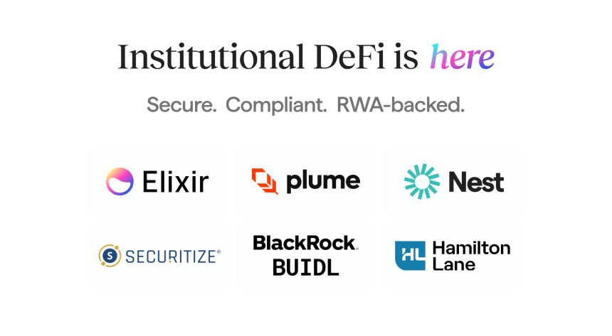  플룸과 엘릭서, 블랙록과 해밀턴 레인의 토큰화된 실물자산을 활용한 RWAfi 최초 기관용 레일 출시