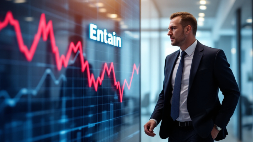 엔테인, CEO 교체 소식에 주가 10% 급락… 시장 불안 가중