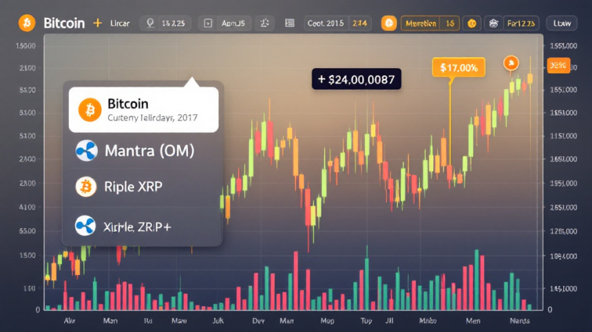 비트코인 9만 7,000달러 유지… 맨트라(OM)·리플(XRP) 강세