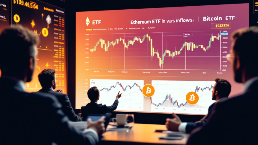 이더리움(ETH) ETF, 기관 수요 증가… 비트코인(BTC) 추월
