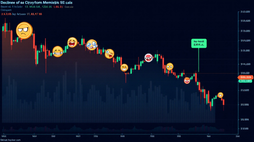  밈코인 시장, 6개월 만에 56% 급락… 거품 빠지나