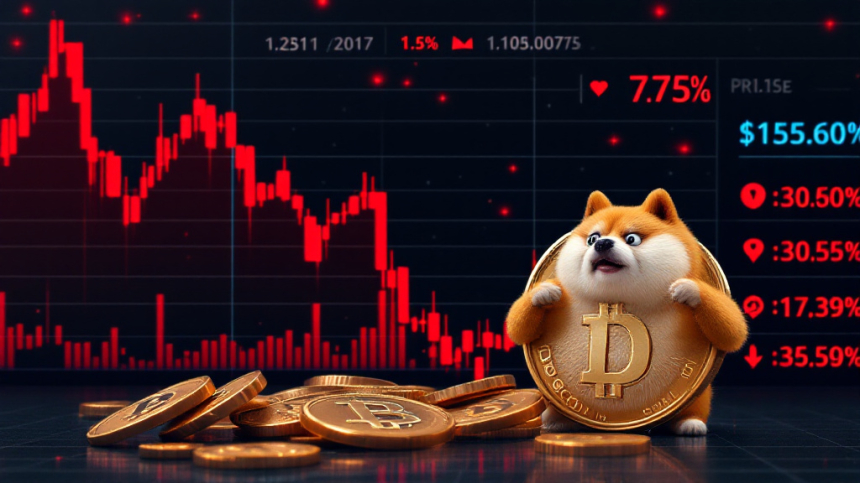  도지코인 5.5% 하락… 밈코인 시장, '리브라 사태' 여파로 흔들