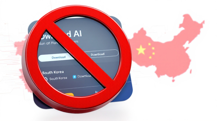  한국, 개인정보 보호 문제로 中 딥시크 AI 앱 다운로드 차단