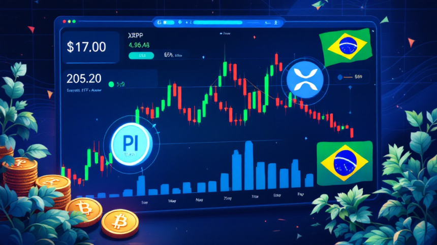 파이 네트워크(PI) 상장 후 폭락… 리플(XRP), 브라질 ETF 승인에 급등