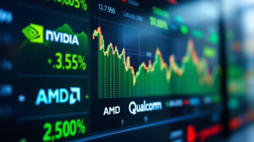 AI 투자 열기 식자 반도체 주가 하락… 엔비디아·AMD 동반 약세