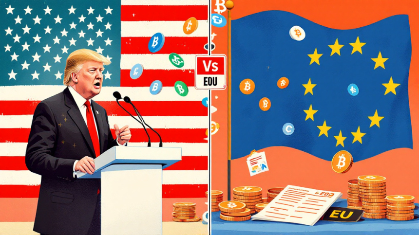  트럼프 '미국을 암호화폐 중심지로'… EU 미카 규제와 글로벌 주도권 경쟁
