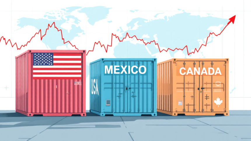  트럼프, 멕시코·캐나다산 일부 수입품 관세 한 달 유예… 무역 협상 신호탄?