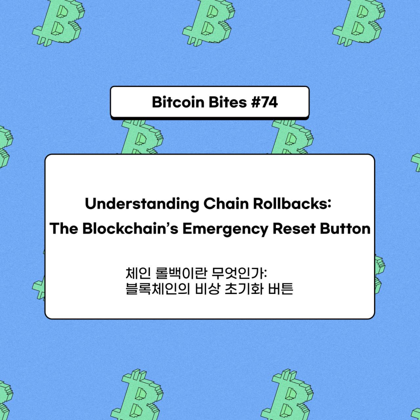  체인 롤백, 블록체인의 불변성을 위협할까?…코인이지 리서치 분석