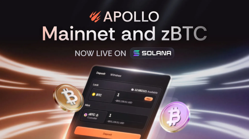  제우스 네트워크, zBTC 발행 플랫폼 '아폴로’ 출시