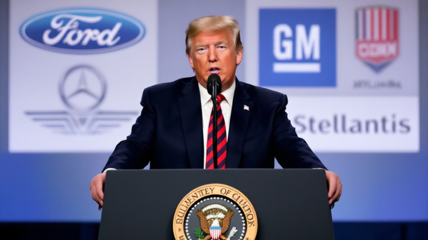  트럼프, 포드·GM·스텔란티스 관세 한 달 유예… 자동차 업계 숨통