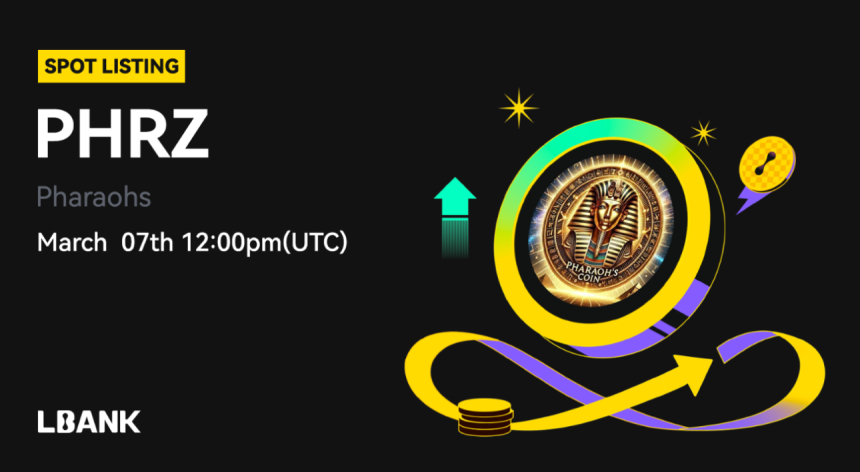  PHRZ (Pharaohs), LBank 거래소 상장 발표