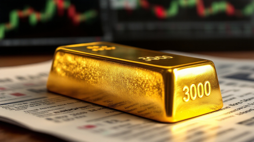  금 가격 사상 첫 3,000달러 돌파... 경기 불확실성에 투자자 몰린다