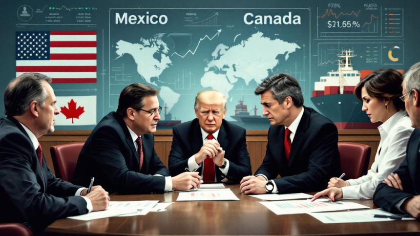  트럼프, 멕시코산 관세 유예… 캐나다와 무역 갈등 격화