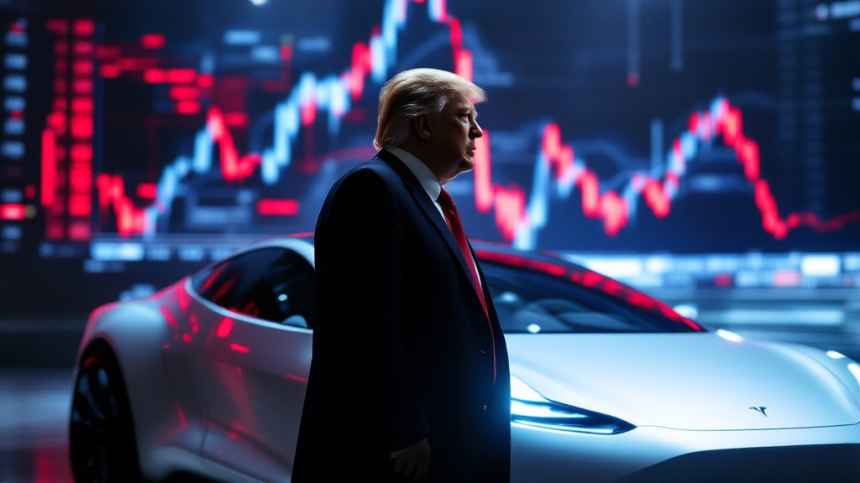  트럼프, 테슬라 주가 급락 속 '차량 직접 구매' 선언… 머스크 지지 의사