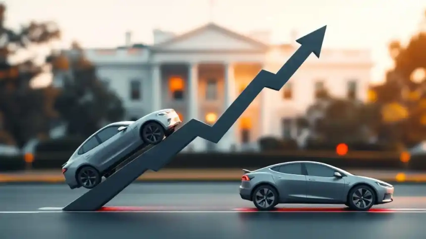  트럼프 관세 폭탄에 자동차 주가 요동…포드↑ 테슬라↓
