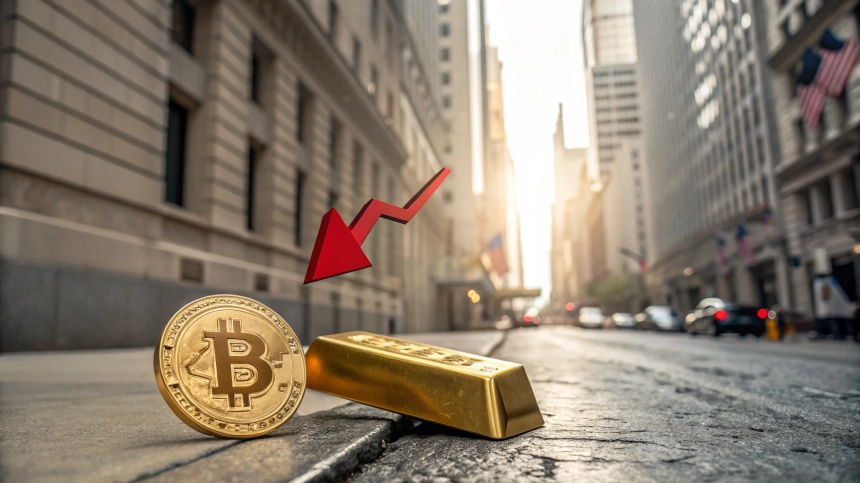 비트코인, 금 대비 약세 본격화? BTC/XAU 비율 최대 35% 하락 경고