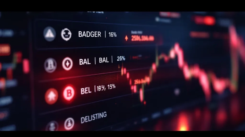 바이낸스, BADGER·BAL 등 14개 코인 상장폐지 결정…커뮤니티 투표 결과 반영