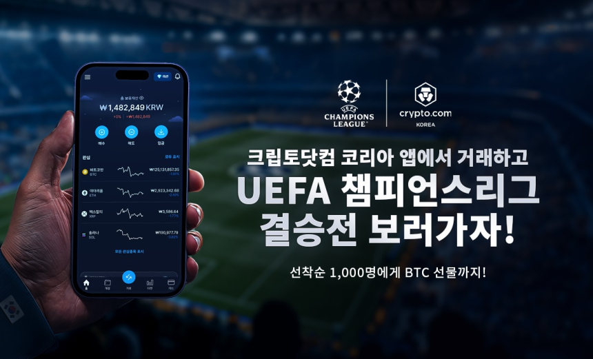 크립토닷컴, 업비트·빗썸과 트래블룰 연동…챔스 결승 티켓 이벤트도 진행