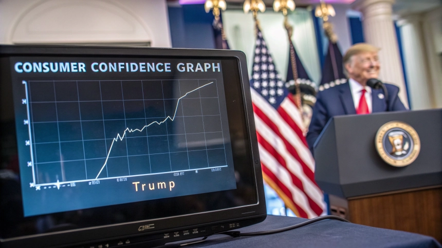  美 소비심리 소폭 회복… 트럼프 '관세 90일 유예' 효과였나