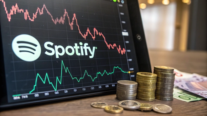  실적 쇼크에 스포티파이(SPOT) 6% 급락…월가 기대치 한참 못 미쳐