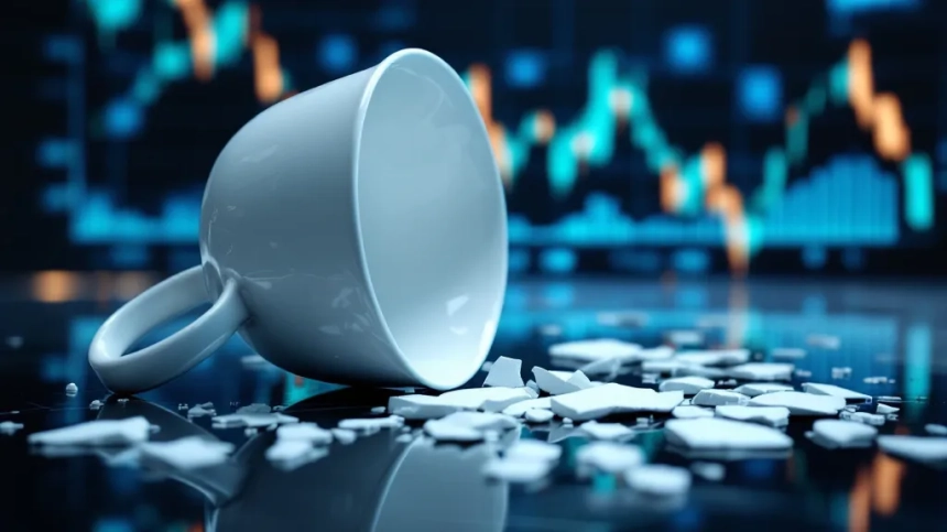 XRP, '역 컵앤핸들' 경고에 1.58달러 까지 추가 하락 우려