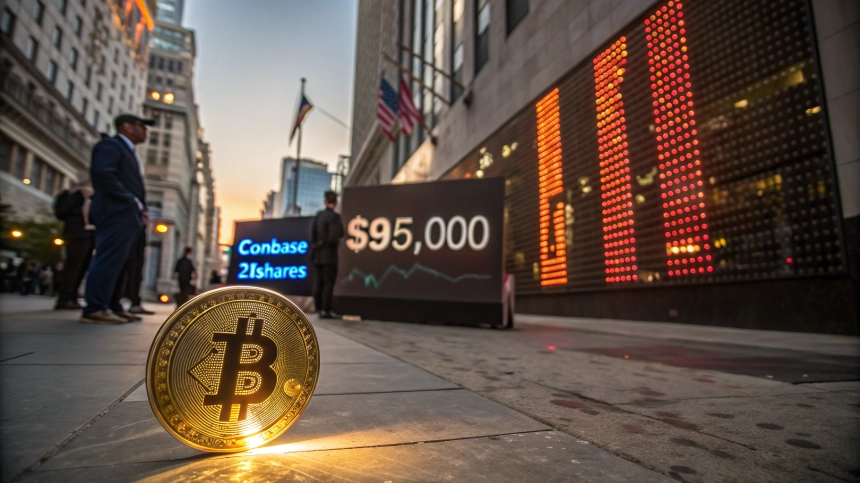 비트코인(BTC), 9만5천 달러 돌파에도 '횡보장' 경고…ETF 수요 지속이 변수