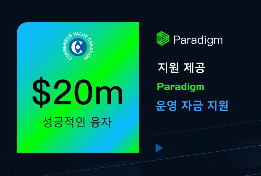  ﻿CVC, 2천만 달러 전략적 투자 유치, Paradigm 주도, 글로벌 콘텐츠 가치 네트워크 구축 전방위 지원