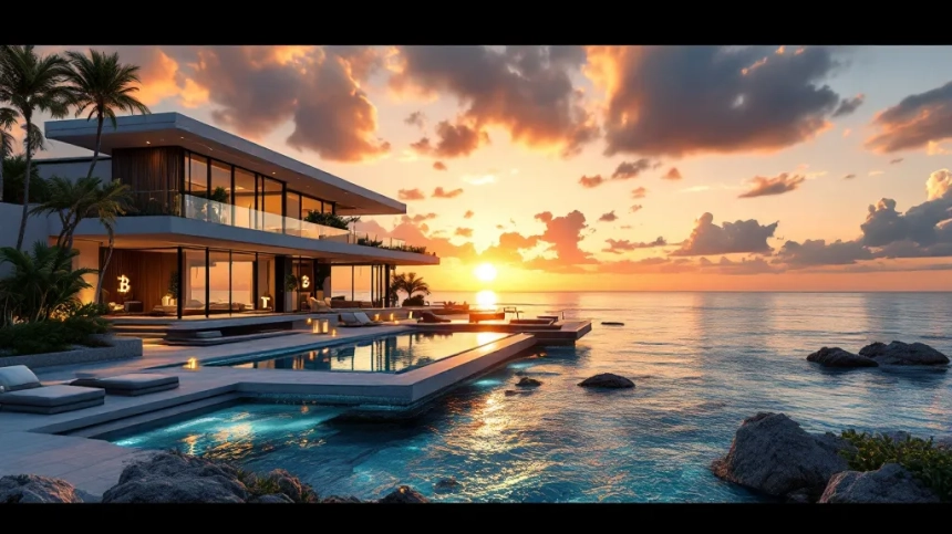 카리브해 초호화 주택, 비트코인으로 구매 가능