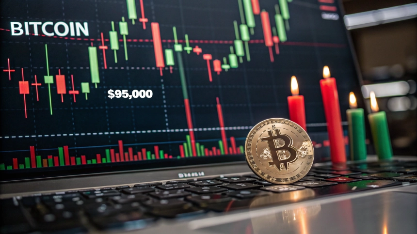 비트코인(BTC), 9만5천달러 공방전… ETF 매수세에도 매도 압력 강해