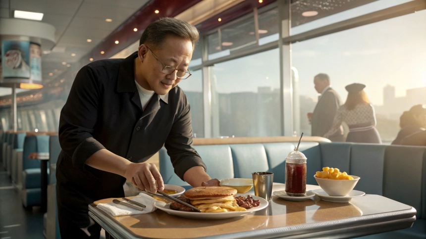  덴니즈 아침 메뉴에 '젠슨 황' 떴다… AI 거장의 풀스택 브렉퍼스트
