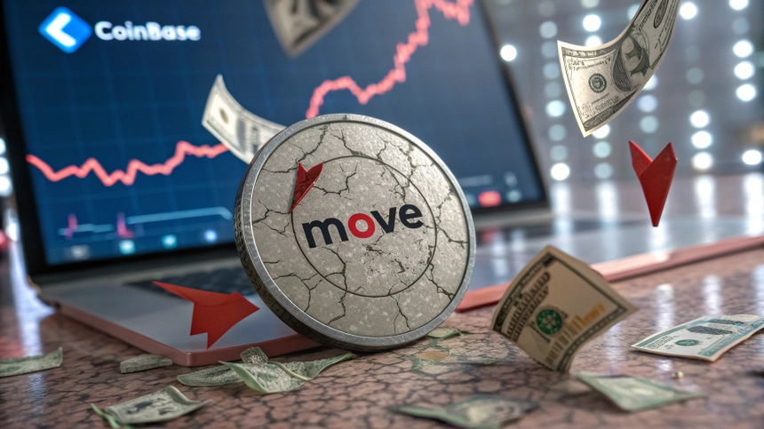 코인베이스, 무브(MOVE) 상장 폐지…거버넌스 논란에 가격 73% 급락